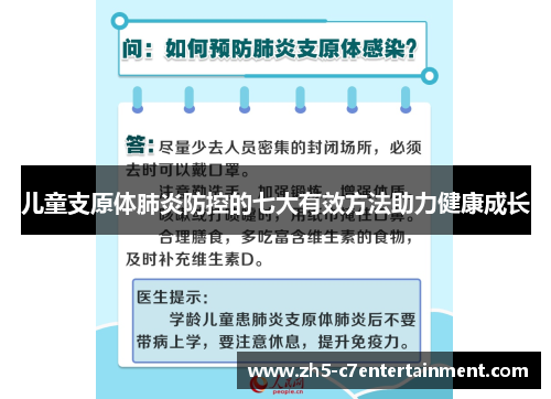儿童支原体肺炎防控的七大有效方法助力健康成长